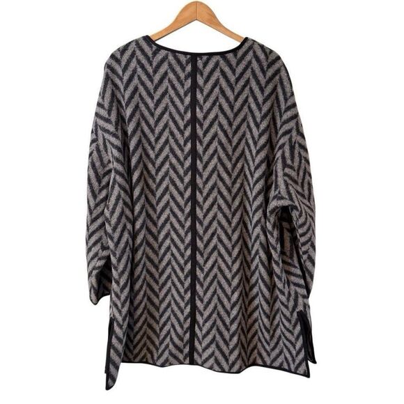 Talbots Wool Blend Womens Coat 3X Sweater Jacket Hidden Snap Buttons - Picture 2 of 9